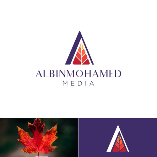 ALBINMOHAMED MEDIA Autumn Theme Logo Concept