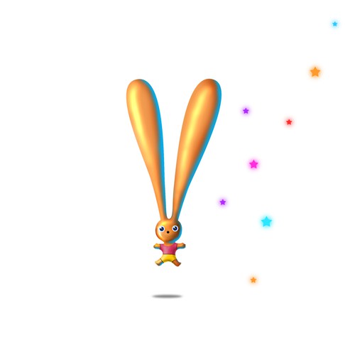 A bunny mascot