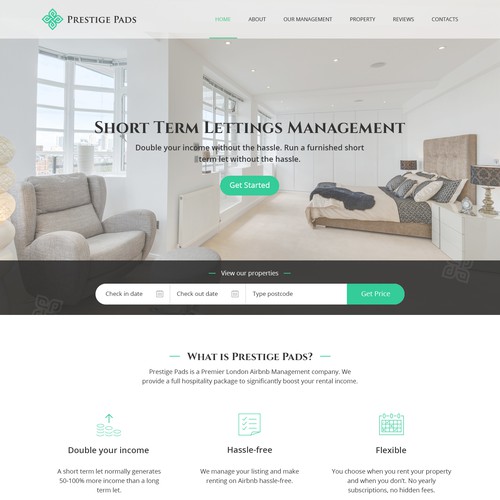 Prestige Pads web site design