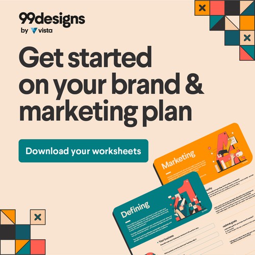 99designs Small Business Worksheets static ad