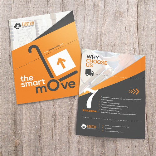 Clean, Minimalist Flyer for Moving Company