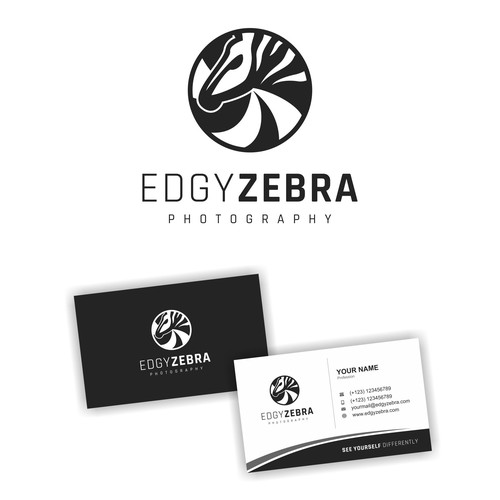 Logo Design for Edgy Zebra Photography