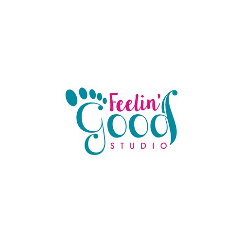 create vibrant logo reflexology yoga studio