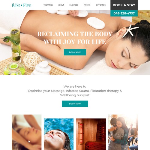 Simple Wellness Spa Website