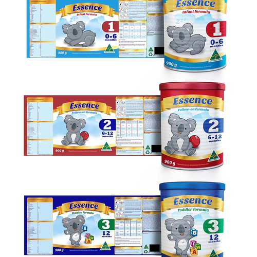 Create the next product packaging for Essence infant formula