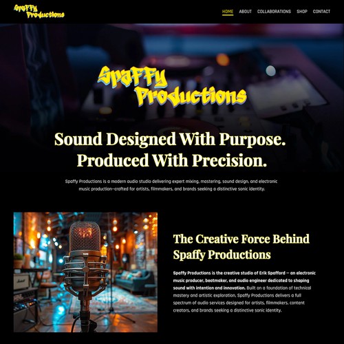 Spaffy Productions Audio Studio Design