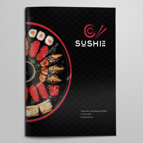 Sushi Fix Menu Design