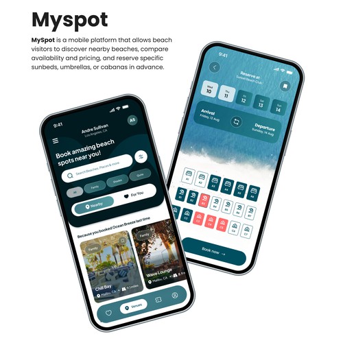 MySpot Venue Booking App - Modern Travel & Venue Reservation UI