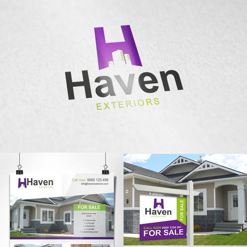 Property & exteriors logo design concepts