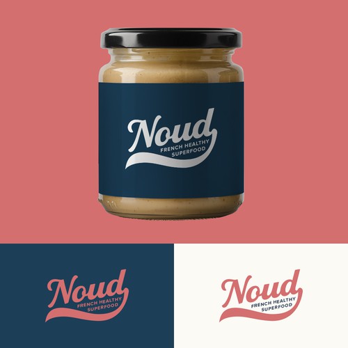 Logo Design for Gourmet and Healthy French Food Brand Noud