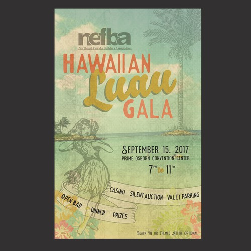 Hawaiian Gala Invitation