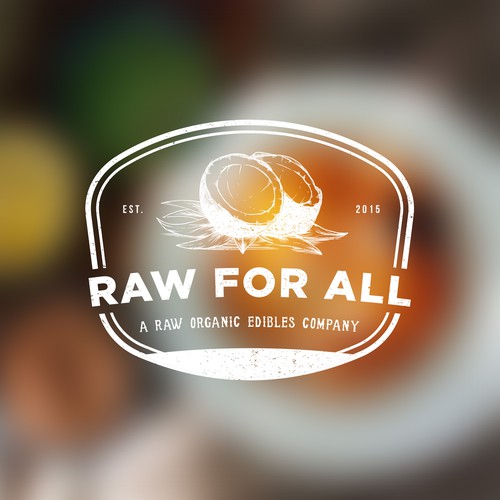 Raw for all logo