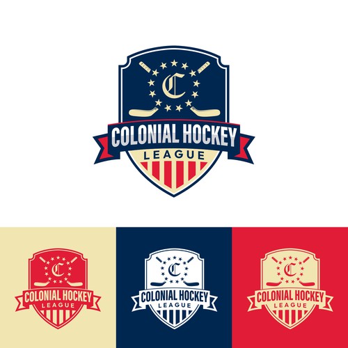Logo design for COLONIAL HOCKEY LEAGUE