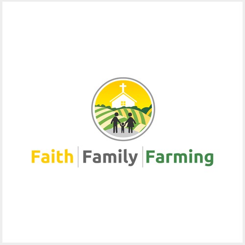 Faith, Family and Farming concept