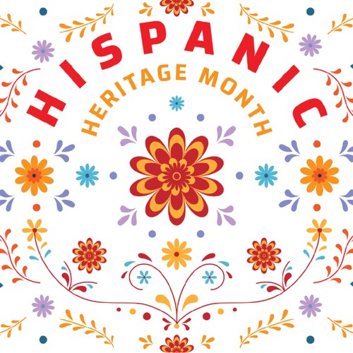 Hispanic Heritage Month Background Design for Zoom