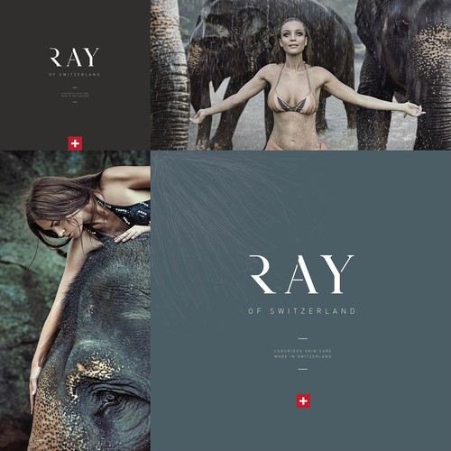 RAY logo concept / luxury cosmetics brand