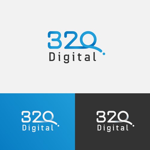 320 Digital Branding logo design 