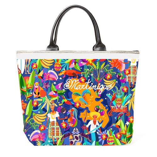 Pretty summer design bag in sunny color