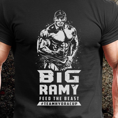 Design a logo for massive bodybuilding star BIG RAMY
