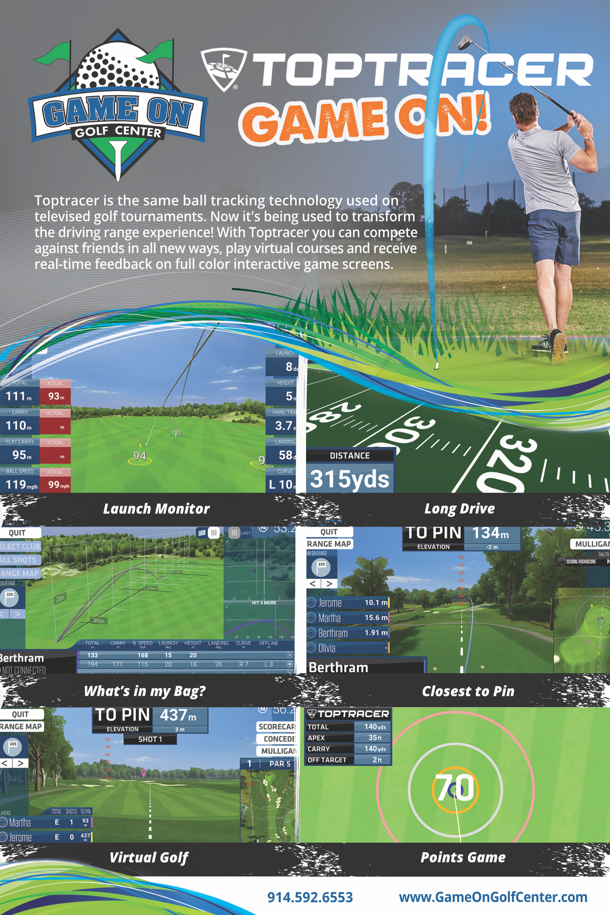 Toptracer 3 4迹象高尔夫范围