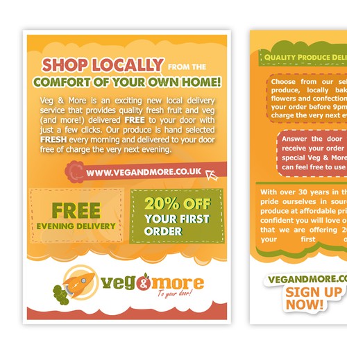 Veg & More needs an eye catching leaflet design!