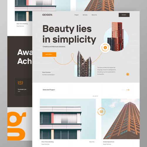 GEIGEN Architecture Landing Page