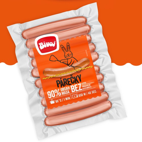 Packaging design to sausages