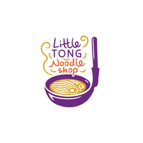 Fun logo for noodle shop 