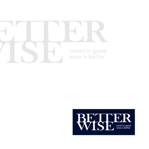 Typography logo for Better Wise