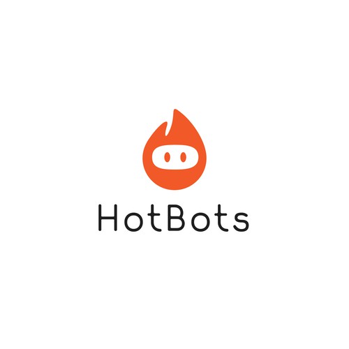 simple fire bot logo