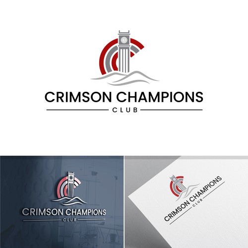 Logo design concept for Crimson Champions Club