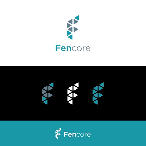 Symbolic logo design for Fencore