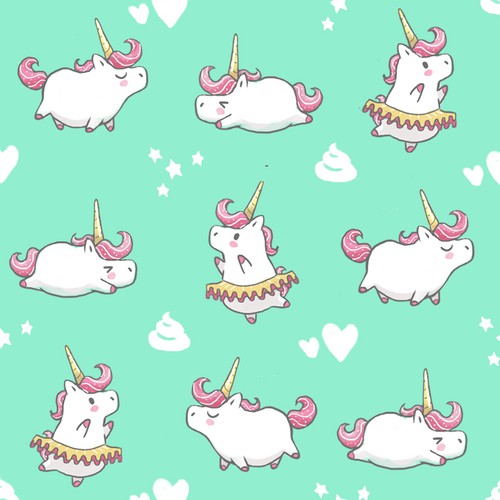 cute unicorns pattern