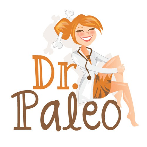 Create a Logo for 'Dr. Paleo' a website dedicated to sharing the best Paleo recipes