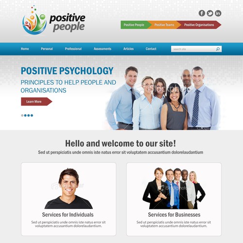 website design for Positive People