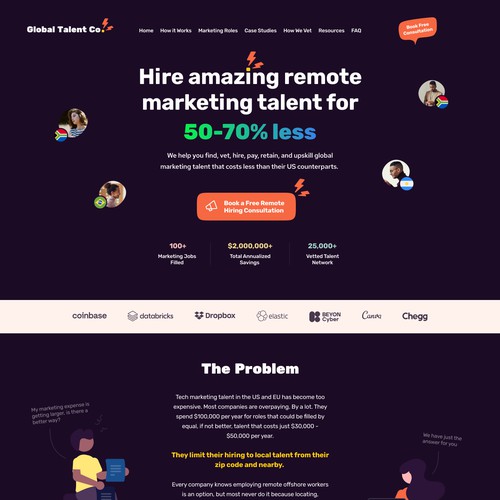 Fund and Upbeat Website for a Hiring Agency