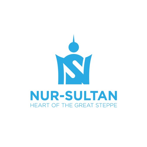 Modern logo design for the capital of Kazakhstan - Nur-Sultan