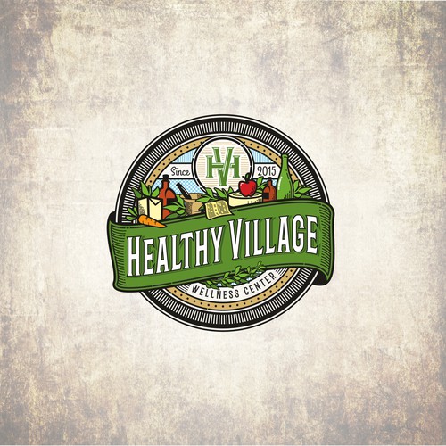 vintage logo for Wellness Center