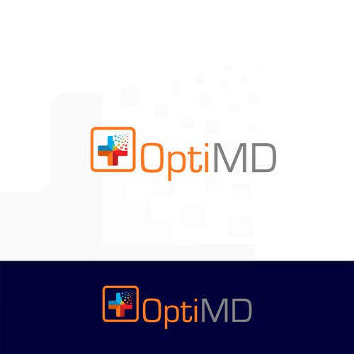 healthcare logo concept for OptiMD