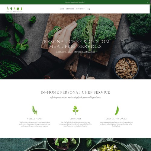 A Fresh, Elegant Site for Greens and Dreams