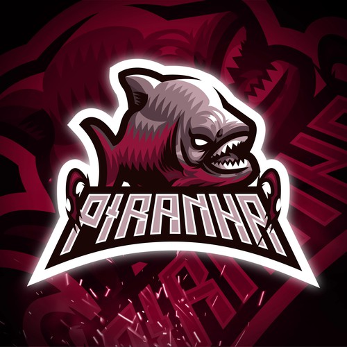 Piranha Mascot Logo