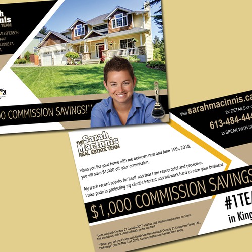 Postcard design for RealEstate Company