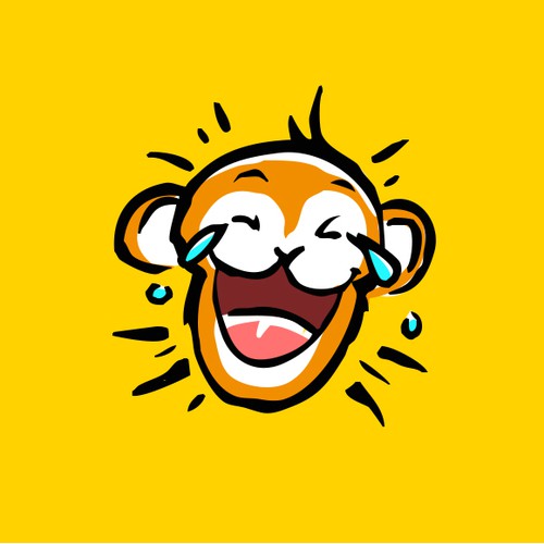 Monkey Illustration for a Logo