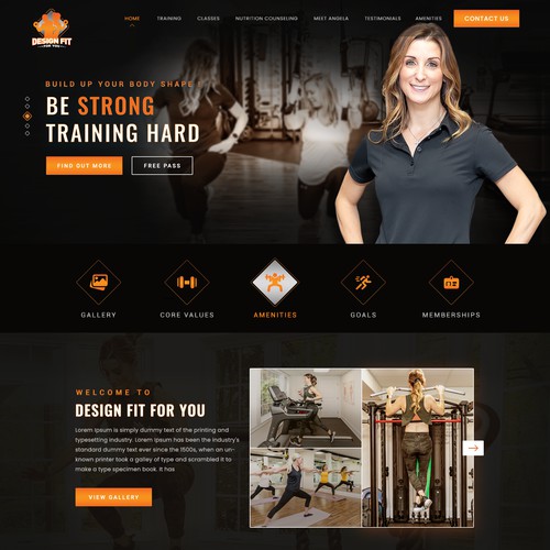 Physical Fitness Instructor Website Design