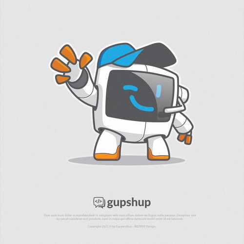 Mascot Concept 4 Gupshup