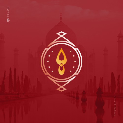 Modern sophisticated logo design for an Indian supermarket.