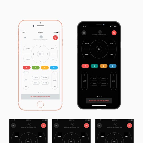 Remote control app concept