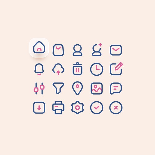 Candy-Style Basic UI Icon Set
