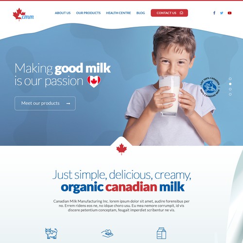 Fun concept for Canadian milk company