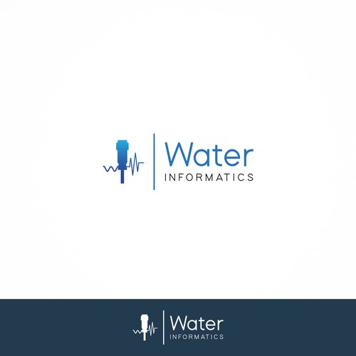 Sleek Logo for Water Informatics